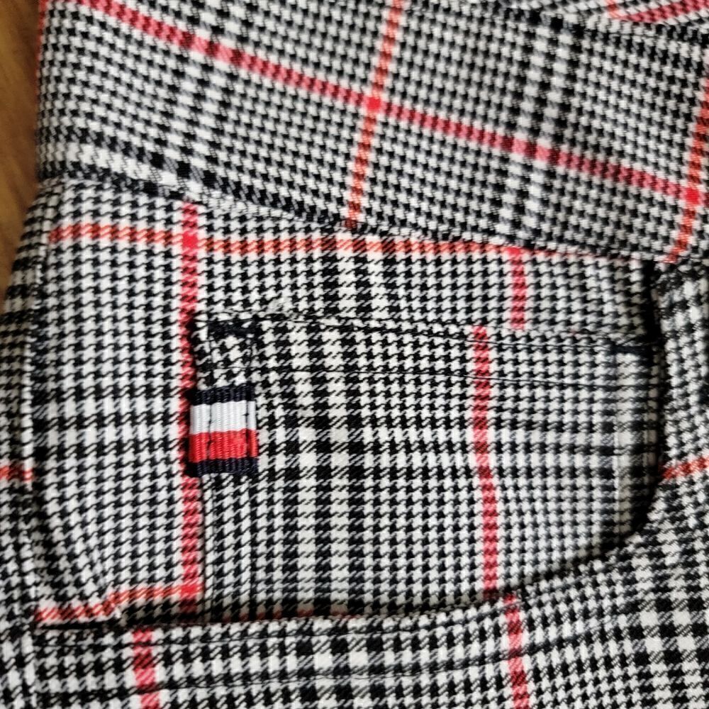 Tommy Hilfiger Plaid Women's Dress Pants Trousers Suit Separates Grey Black 6 - Picture 7 of 9